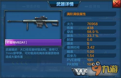 合作万金油 全民突击铁血战龙+巴雷特组合