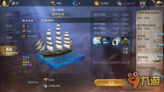 大航海之路75级用什么船比较好 三大船只深度分析