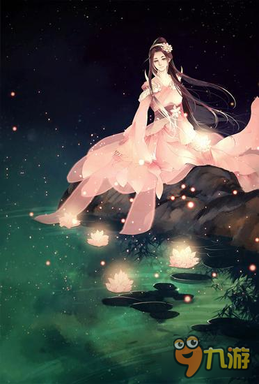 御剑情缘霓裳同人美图分享 星空下莲花边许愿