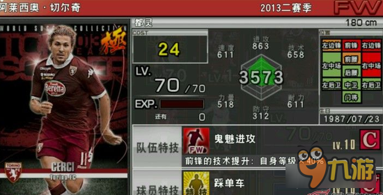 实况俱乐部巅峰切尔奇怎么样 切尔奇属性分析