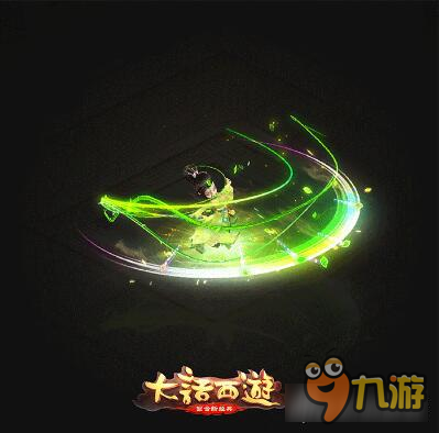 大话西游手游红拂女和龙战将的武器发光和施法