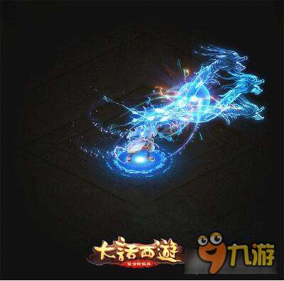 大话西游手游红拂女和龙战将的武器发光和施法