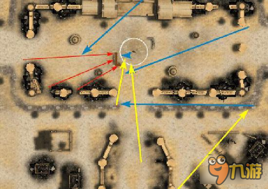3D坦克争霸2荒漠图打法 围绕战旗打法的基本思路