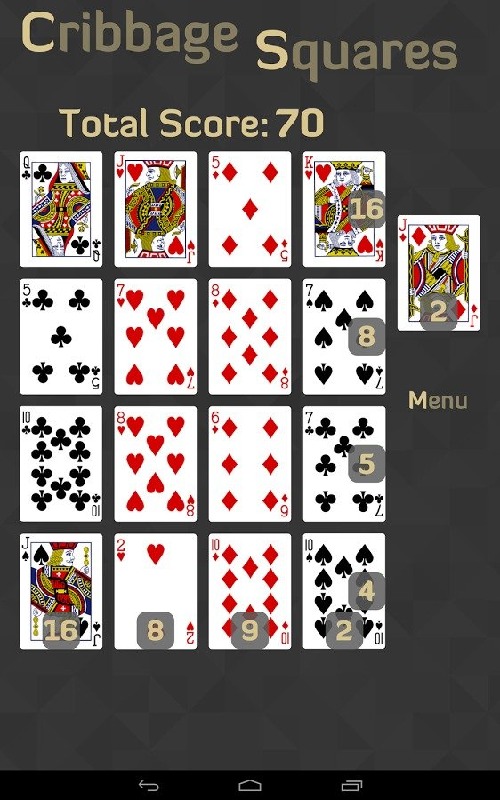 cribbage squares