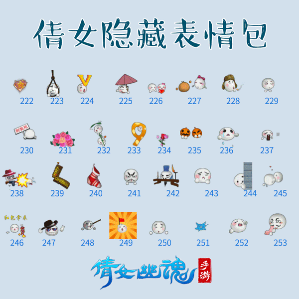 倩女幽魂手游隐藏表情发送 你没有的表情包