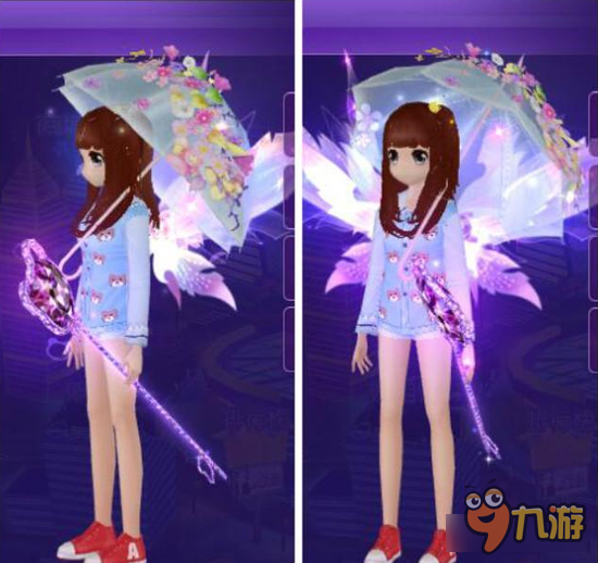 心动劲舞团梦幻缤纷梦花伞图片赏析 漫天花开