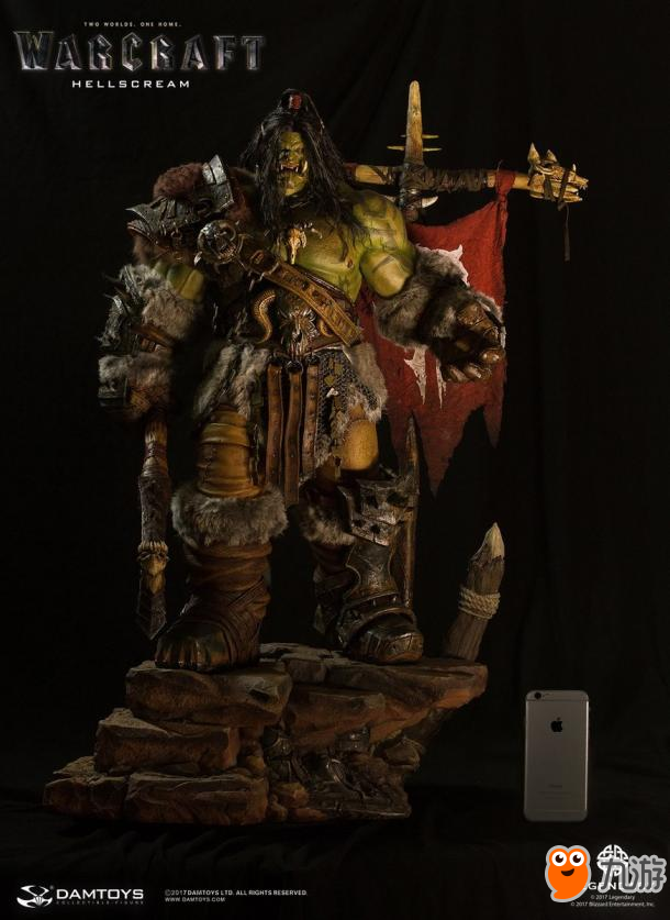 《魔兽世界》格罗姆·地狱咆哮雕像:手提血吼,凶神骇人