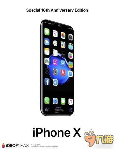 【科技】iPhone十周年纪念版概念图曝光:正面