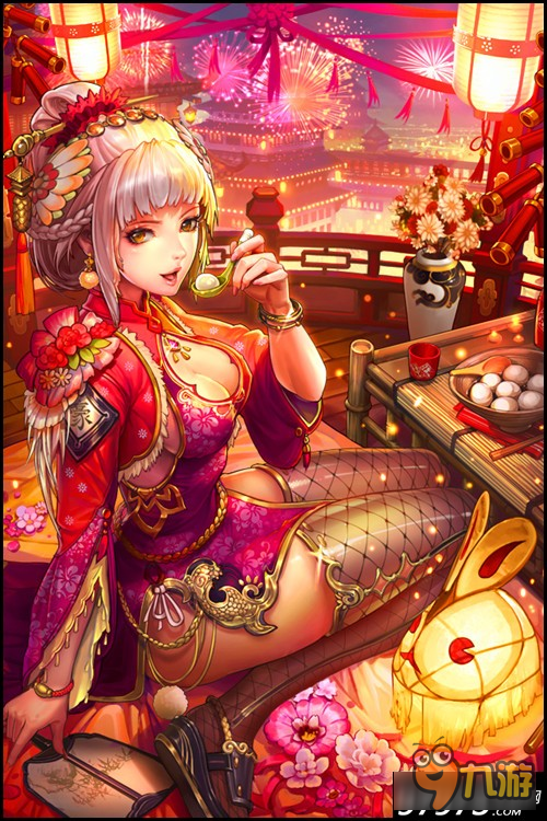 繁花圆月下的温柔一击 战斗吧剑灵SS金燕登场