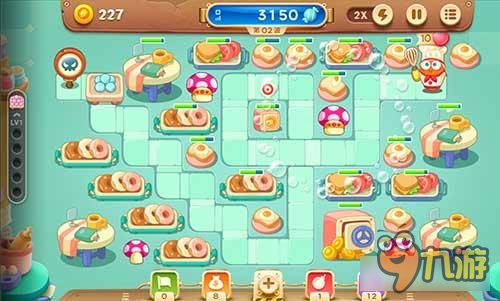 保卫萝卜3根据地图放炮塔 双线操控两不误