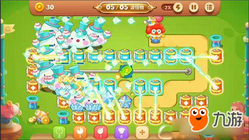 保卫萝卜3手游冒险模式游乐场 第5关金萝卜攻略