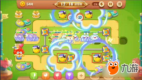 保卫萝卜3手游冒险模式游乐场 第4关金萝卜攻略