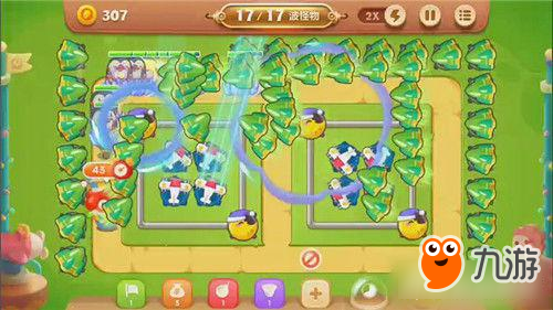 保卫萝卜3手游冒险模式游乐场 第18关金萝卜攻略