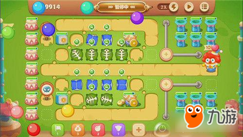 保卫萝卜3手游冒险模式游乐场 第15关金萝卜攻略