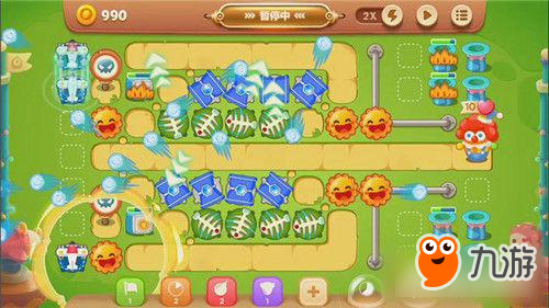 保卫萝卜3手游冒险模式游乐场 第15关金萝卜攻略