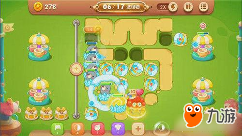 保卫萝卜3手游冒险模式游乐场 第16关金萝卜攻略