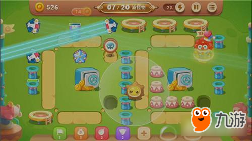 保卫萝卜3手游冒险模式游乐场 第8关金萝卜攻略