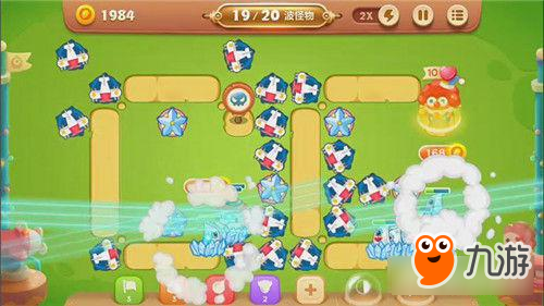 保卫萝卜3手游冒险模式游乐场 第8关金萝卜攻略