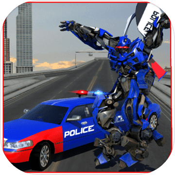 警察大型高级轿车机器人战斗