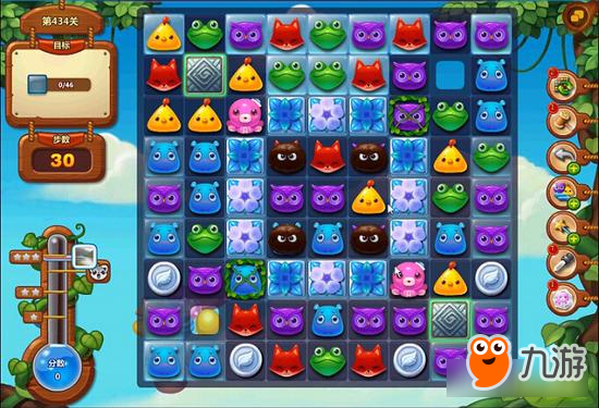 开心消消乐第434关通关攻略 三星通关攻略