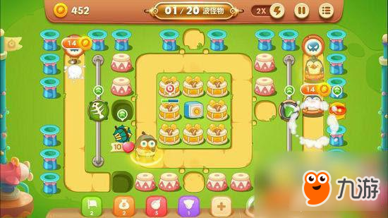 保卫萝卜3手游冒险模式游乐场 第59关玩法攻略