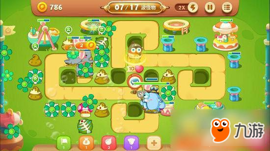 保卫萝卜3手游冒险模式游乐场 第60关玩法攻略