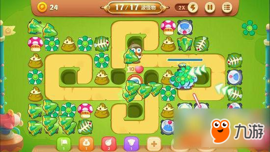 保卫萝卜3手游冒险模式游乐场 第60关玩法攻略