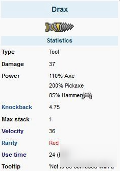 泰拉瑞亚神金钻头ID和获得方法详解