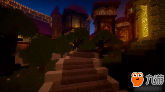 玩家在《我的世界》造出《魔兽世界》艾尔文森林与暴风城