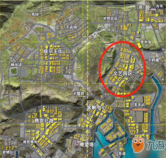 《荒野行动》都市阵线哪里资源多 新地图热门资源点介绍