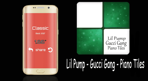 Lil Pump Gucci Gang - Piano Tiles