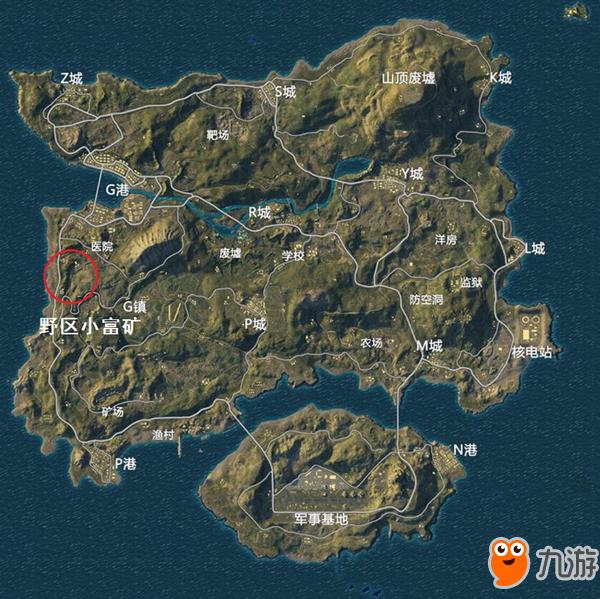 绝地求生刺激战场海岛地图最佳打野点 山顶废