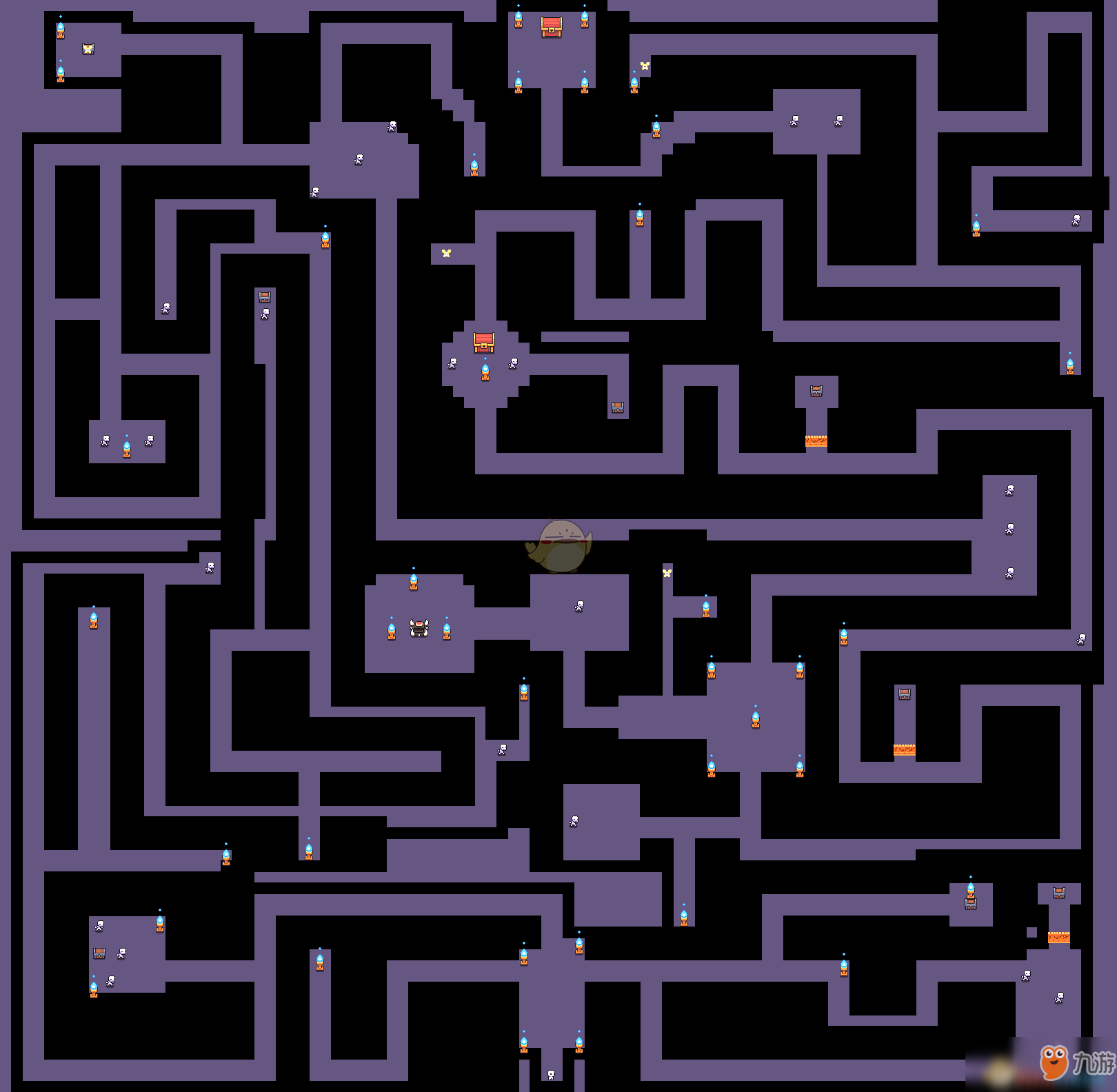 《浮岛物语》骷髅迷宫怎么走 骷髅迷宫详细地图分享图片