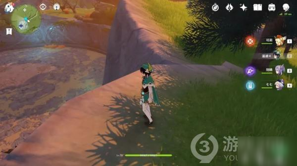 原神蒙德奔狼领狼王坑旁的大伟丘位置