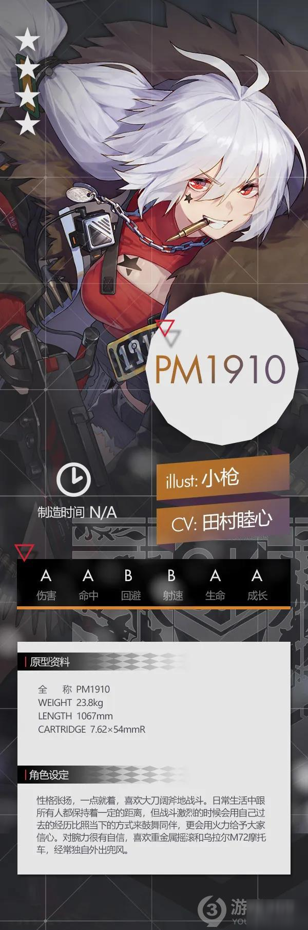 少女前线pm1910怎么样新四星机枪人形pm1910强度评测