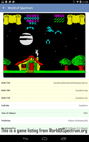 ZX Spectrum Emulator截图2