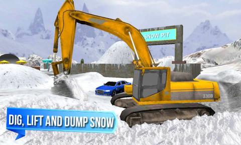 Snow Excavator Rescue Sim 3D截图5