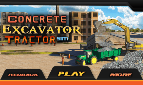 Concrete Excavator Tractor Sim截图5