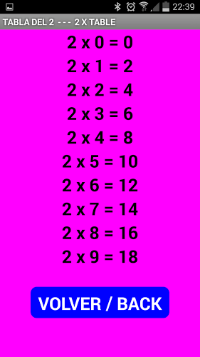 乘法口訣表 Tablas de Multiplicar截圖5