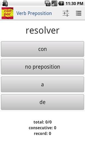 西班牙語動詞介詞測驗截圖2