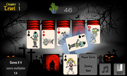 Zombie Solitaire Game截图5