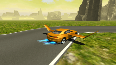Flying Muscle Car Simulator 3D截图5