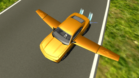 Flying Muscle Car Simulator 3D截图4