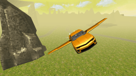 Flying Muscle Car Simulator 3D截图3
