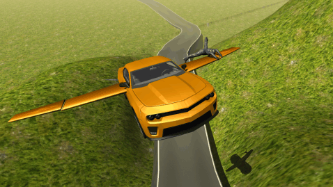 Flying Muscle Car Simulator 3D截图2