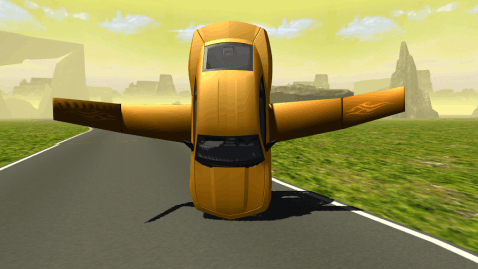 Flying Muscle Car Simulator 3D截图1