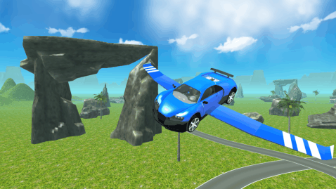 Flying SuperSport Car Sim 3D截圖