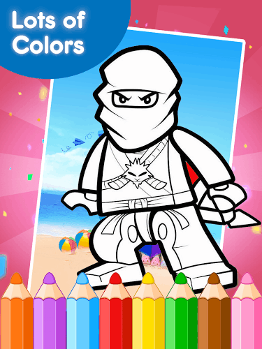 Coloring Book Game for Ninjego截图5