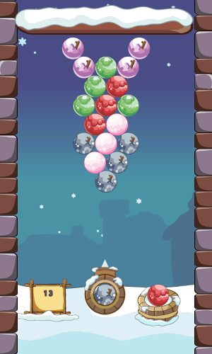 雪球泡泡龙 － Bubble Shoot 简单好玩的益智游戏截图5