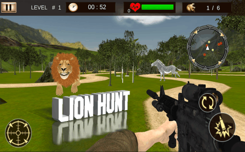 狮子狩猎3D截图3